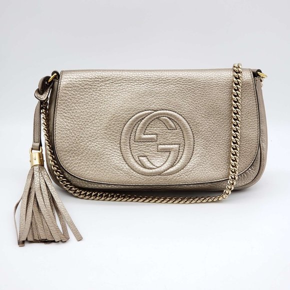 100% Authentic Gucci Soho on Chain Crossbody Bag